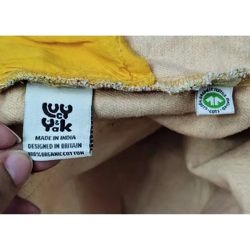 Lucy & Yak Overall Shortalls Women 18R "The Florian Print Easton" Organic Cotton - Picture 11 of 11